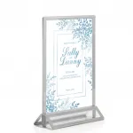 Menu stojánek se základnou pro prospekt A5 - Silver
