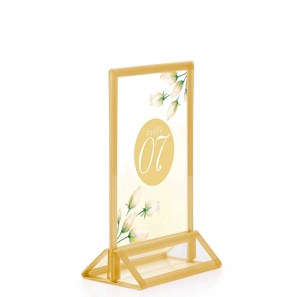 Menu stojánek se základnou pro prospekt A6 - Gold A-Z Reklama CZ