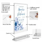 Menu stojánek se základnou pro prospekt A6 - Silver A-Z Reklama CZ