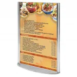 Oválný Menu stojánek se základnou pro formát A4 A-Z Reklama CZ