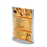Oválný Menu stojánek se základnou pro formát A5 A-Z Reklama CZ