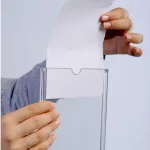 Oválný Menu stojánek se základnou pro formát A5 A-Z Reklama CZ