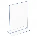 Plastový stojánek na 1 list papíru - Tvar T A7 na výšku