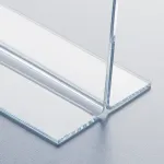 Plastový stojánek na 1 list - Tvar T - DL 1/3A4 na šířku A-Z Reklama CZ