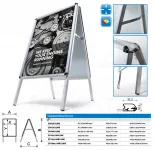 Reklamní stojan Áčko na plakáty A1 - oblý roh A-Z Reklama CZ