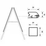 Reklamní stojan Áčko na plakáty Voděodolný A1 A-Z Reklama CZ