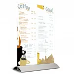 Swing menu stojánek se základnou A5 na výšku A-Z Reklama CZ