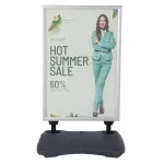 Venkovní stojan Windtalker WindPro Go A1 - Stříbrný rám A-Z Reklama CZ