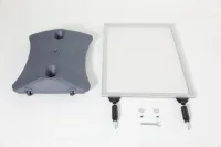 Venkovní stojan Windtalker WindPro Go A1 - Stříbrný rám A-Z Reklama CZ