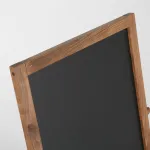 Dřevěný poutač s popisovatelnou černou tabulí 440x1370 - Tmavě hnědy A-Z Reklama CZ