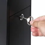 Kovový volně stojící odolný popelník s košem - Černý A-Z Reklama CZ