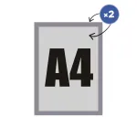 Magnetický rámeček na skleněné plochy A4 - Stříbrný A-Z Reklama CZ Magnetický rámeček na skleněné plochy A4 - Stříbrný A-Z Reklama CZ