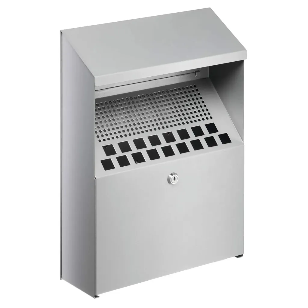 Nástěnný kovový popelník 4 litry - Stříbrný DURABLE