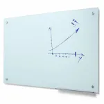 Popisovatelná skleněná tabule, mléčná, 120x90 cm