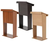 Řečnický pult s úchytem banneru - Černý A-Z Reklama CZ