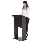 Řečnický pult s úchytem banneru - Černý A-Z Reklama CZ