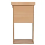 Řečnický pult s úchytem banneru - Světle hnědý A-Z Reklama CZ