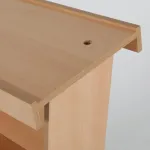 Řečnický pult s úchytem banneru - Světle hnědý A-Z Reklama CZ