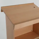 Řečnický pult s úchytem banneru - Světle hnědý A-Z Reklama CZ