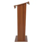 Řečnický pult s úchytem banneru - Tmavě hnědý A-Z Reklama CZ