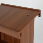 Řečnický pult s úchytem banneru - Tmavě hnědý A-Z Reklama CZ