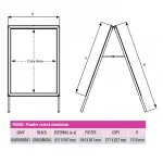 Reklamní stojan Slide-in A Board - Černý - A1 A-Z Reklama CZ