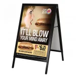 Reklamní stojan Slide-in A Board - Černý - A1 A-Z Reklama CZ