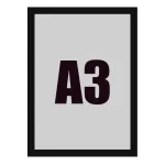 Samolepící Magnetický rámeček A3 - Černý A-Z Reklama CZ