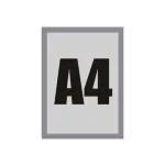 Samolepící Magnetický rámeček A4 - Stříbrný A-Z Reklama CZ Samolepící Magnetický rámeček A4 - Stříbrný A-Z Reklama CZ