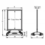 Venkovní stojan Slide-in WindPro A1 - Černý A-Z Reklama CZ