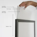 Venkovní stojan Windtalker WindPro 559x1524 mm - Černý A-Z Reklama CZ