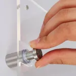 Distanční Plexi rámeček na plakát A2 - Stříbrná mat A-Z Reklama CZ