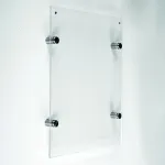 Distanční Plexi rámeček na plakát A3 - Stříbrná mat A-Z Reklama CZ