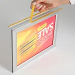 Oboustranný Slide-in rámeček A4 na šířku A-Z Reklama CZ