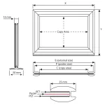 Oboustranný Slide-in rámeček A4 na šířku A-Z Reklama CZ