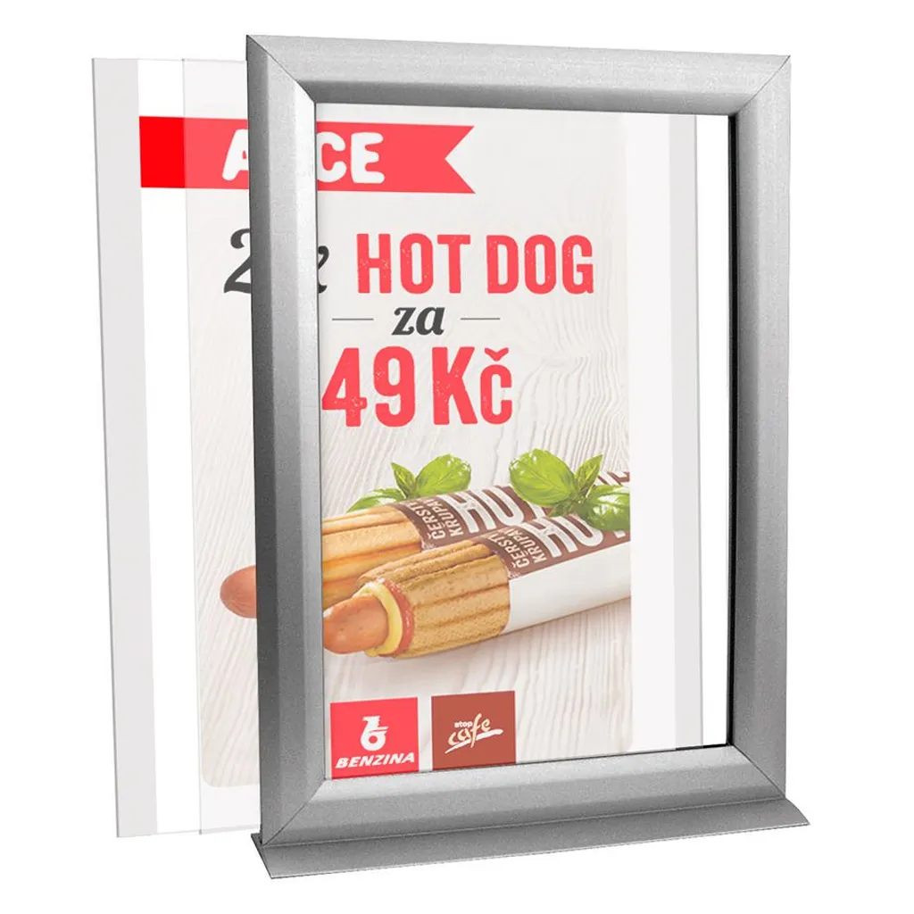 Oboustranný Slide-in rámeček A5 na výšku A-Z Reklama CZ