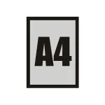 Samolepící Magnetický rámeček A4 - Černý A-Z Reklama CZ