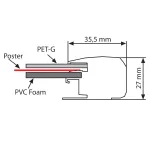 Uzamykatelná vitrína na plakát formátu A3 A-Z Reklama CZ