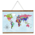 Wood Magnetic Poster Snap 50 cm Tmavě hnědá