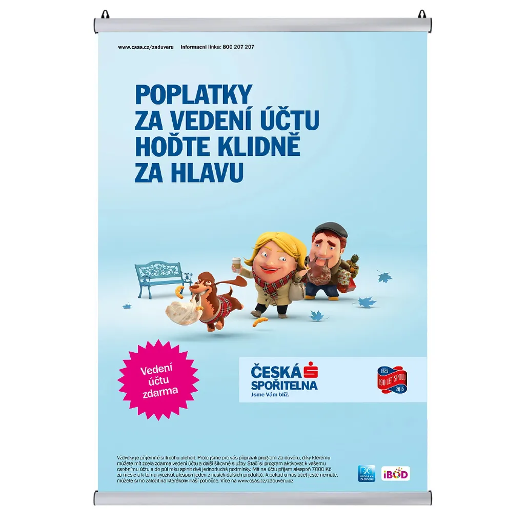 Závěsné Plakátové lišty PosterSnapper B2 A-Z Reklama CZ
