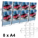 Cocktail Brochure Wall držák na letáky - set 2x A4 A-Z Reklama CZ Cocktail Brochure Wall držák na letáky - set 2x A4 A-Z Reklama CZ