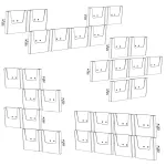 Cocktail Brochure Wall držák na letáky - set 4x A4 A-Z Reklama CZ