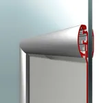 Hliníkový rám na prosklené výlohy - B1 profil 25mm A-Z Reklama CZ