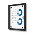 Informační Vitrína interiérová - 1xA4 - Černý rám