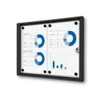 Informační Vitrína interiérová - 2xA4 - Černý rám