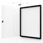 Informační Vitrína interiérová - 4xA4 - Černý rám A-Z Reklama CZ