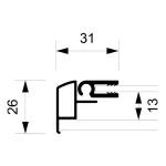 Informační Vitrína interiérová - 4xA4 - Černý rám A-Z Reklama CZ