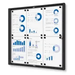 Informační Vitrína interiérová - 6xA4 - Černý rám
