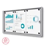 Vitrína SCRITTO ECONOMY s protipožární certifikací B1 - 3xA4 A-Z Reklama CZ