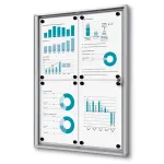 Vitrína SCRITTO ECONOMY s protipožární certifikací B1 - 4xA4